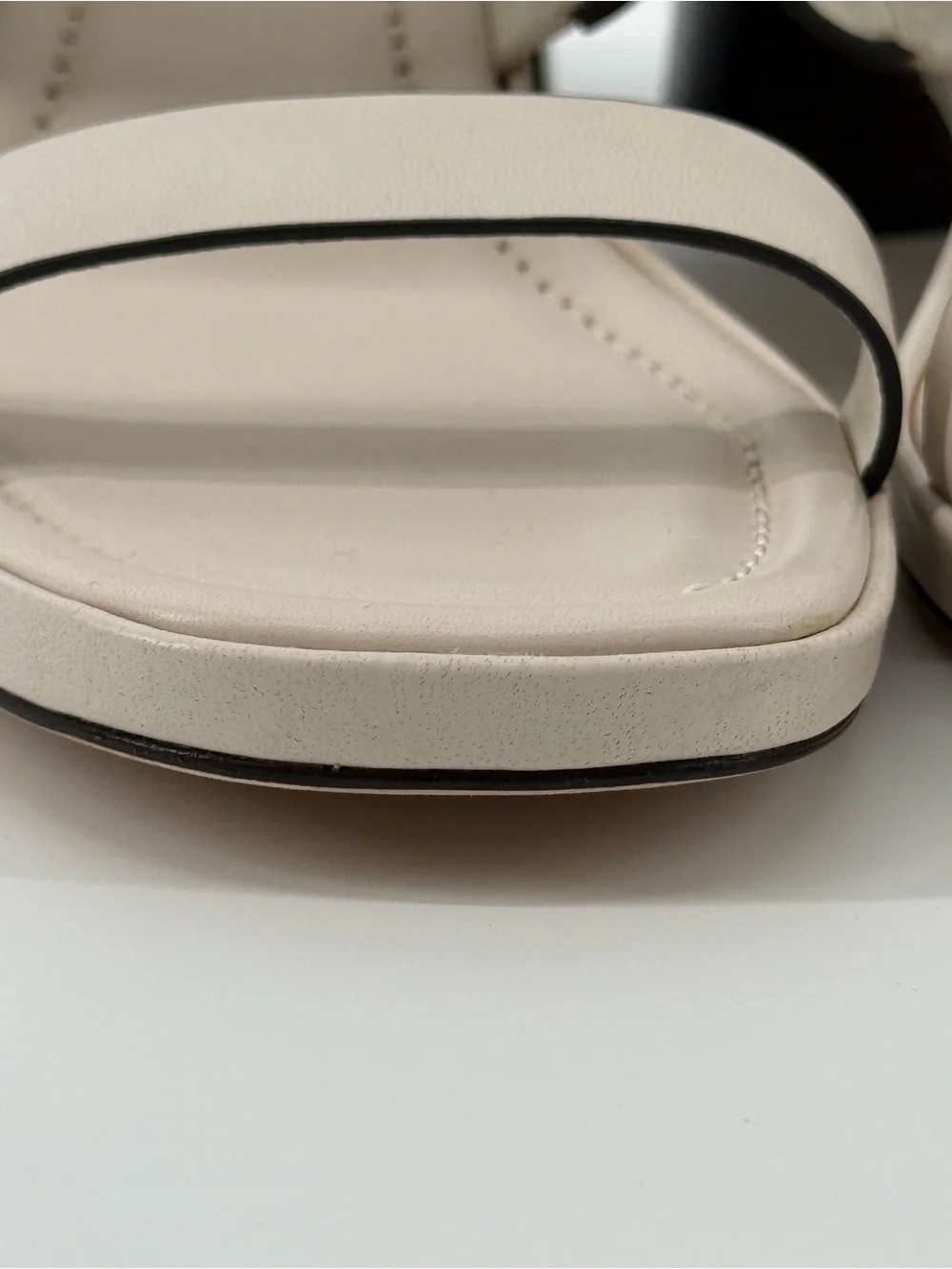 Tory Burch $348 Eleanor Heel Sandals New Ivory Cream Sz 10